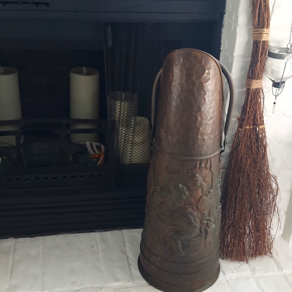 Antique umbrella holder metal